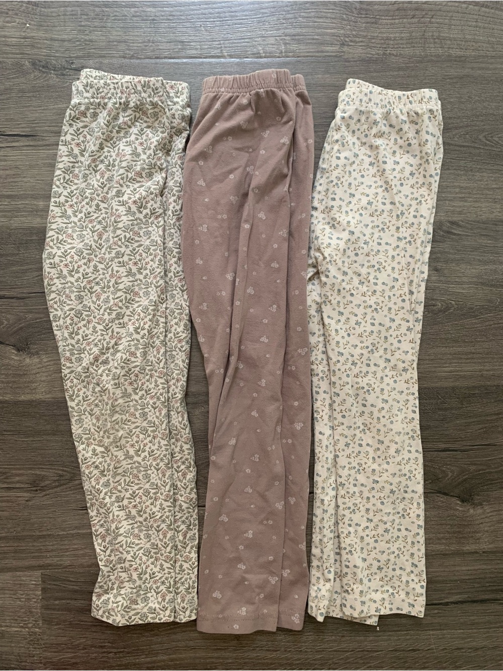 Set of Jamie Kay Organic cotton girls leggings 6t